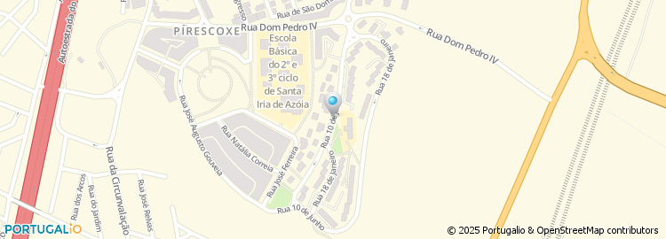 Mapa de Rua 10 de Junho