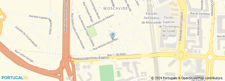 Mapa de Rua António Maria Pais