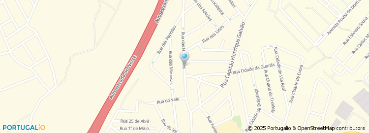 Mapa de Rua das Hortências