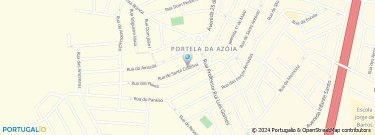 Mapa de Rua de Santa Catarina