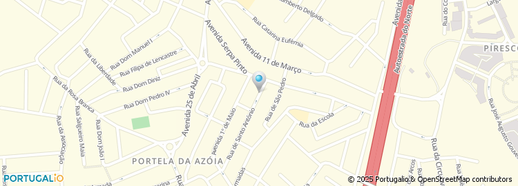 Mapa de Rua de Santo António