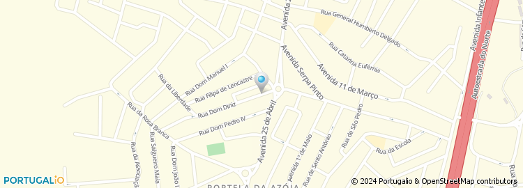 Mapa de Rua Dom Dinis