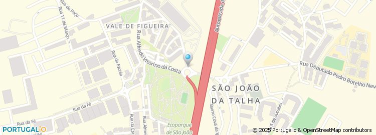 Mapa de Rua Dom Nuno Álvares Pereira