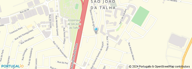 Mapa de Rua Infante Dom Fernando