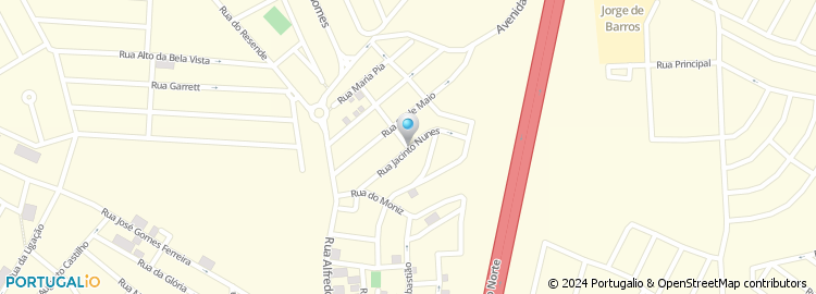 Mapa de Rua Jacinto Nunes