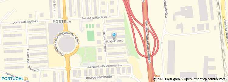 Mapa de Rua Júlio Dinis