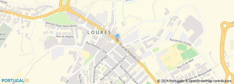 Mapa de Louricentro - Actividades Hoteleiras, Lda