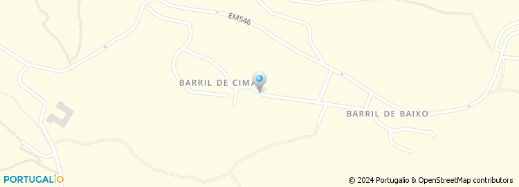 Mapa de Rua do Barril de Baixo
