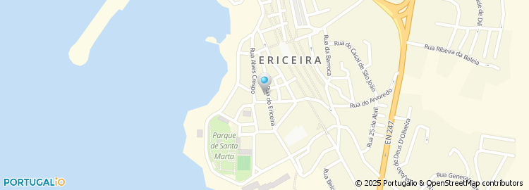 Mapa de Rua do Ericeira