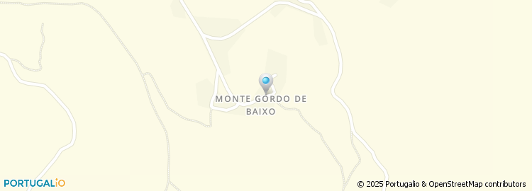 Mapa de Rua Monte Gordo de Cima