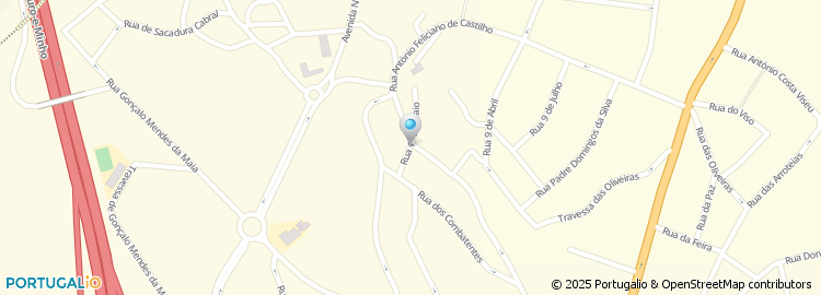 Mapa de Rua 1º de Maio