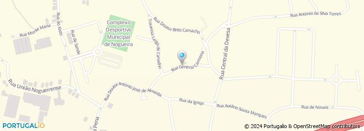 Mapa de Rua General Carmona