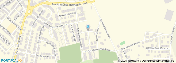 Mapa de Rua Justiniano Pacheco