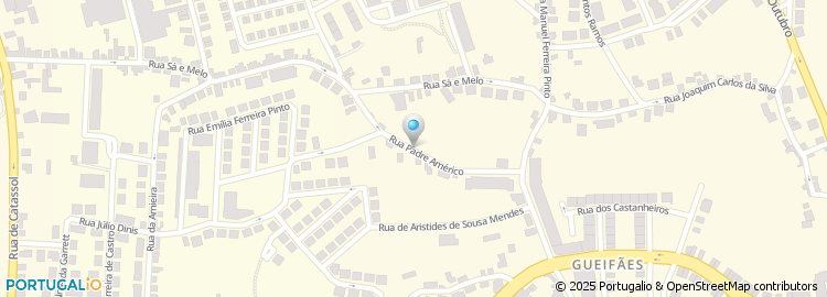 Mapa de Rua Padre Américo