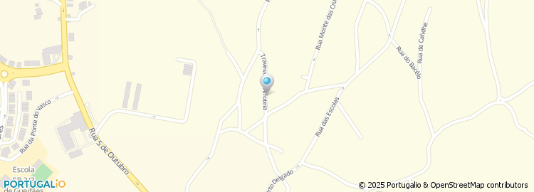 Mapa de Travessa da Arroteia