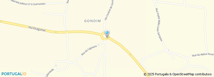 Mapa de Via Central de Gondim