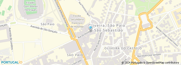 Mapa de Manuel Alves - Sapatarias, Guimarães