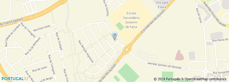 Mapa de Mapfre Seguros, Évora