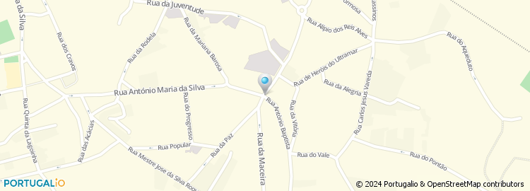 Mapa de Rua António Maria da Silva