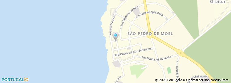 Mapa de Rua de São Pedro de Moel
