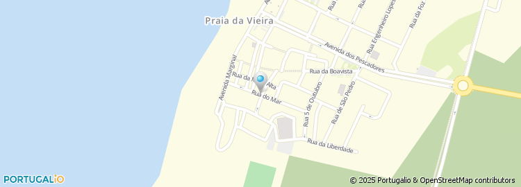 Mapa de Rua do Mar