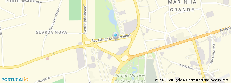 Mapa de Rua Infante Dom Henrique