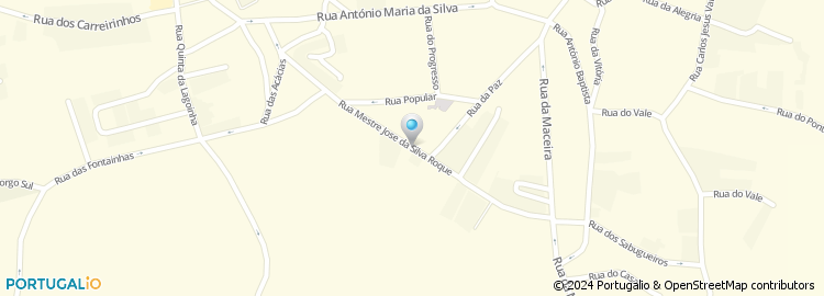 Mapa de Rua Mestre José Silva Roque