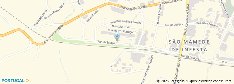 Mapa de Rua da Estação de São Mamede