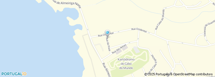 Mapa de Rua da Praia