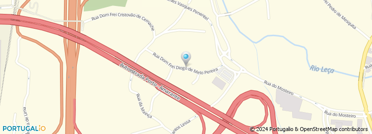 Mapa de Rua Dom Frei Diogo de Melo Pereira