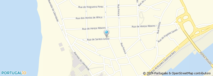 Mapa de Rua dos Santos Lessa