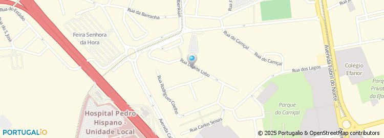 Mapa de Rua Duarte Lobo
