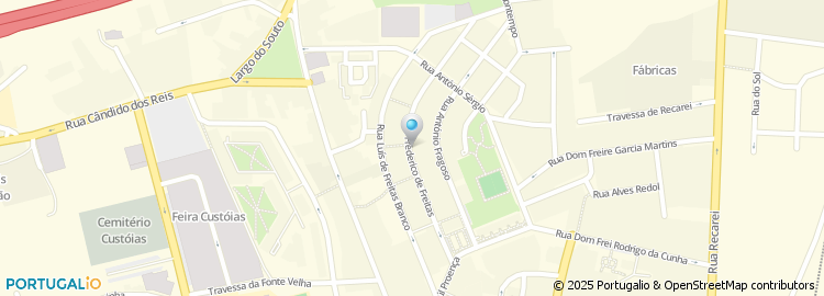 Mapa de Rua Frederico de Freitas
