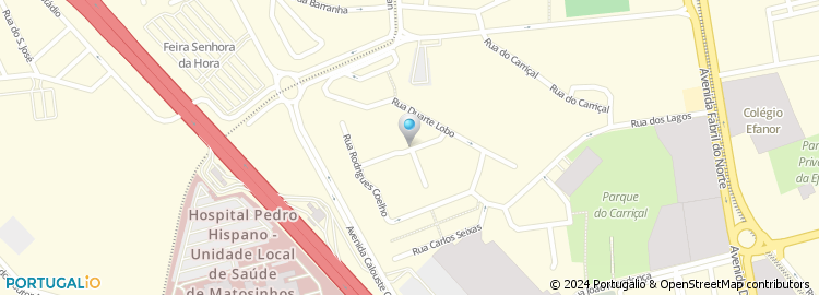 Mapa de Rua Jorge de Sena