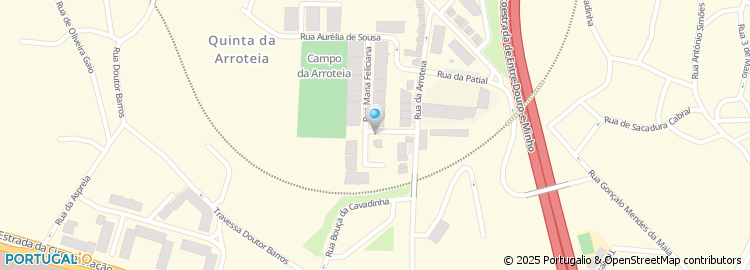 Mapa de Rua Particular da Arroteia