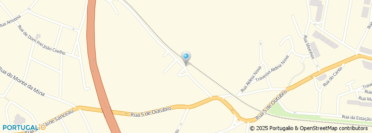 Mapa de Caminho da Fonte da Moura