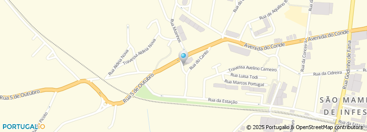 Mapa de Travessa do Canto