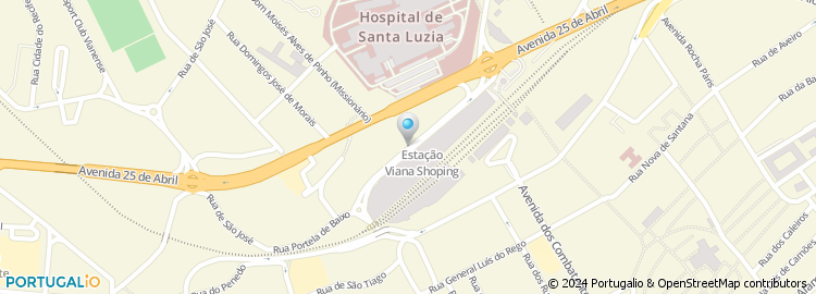 Mapa de Max Sapatarias, Estação Viana Shopping