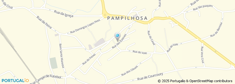 Mapa de 2ª Transversal à Rua das Estevas