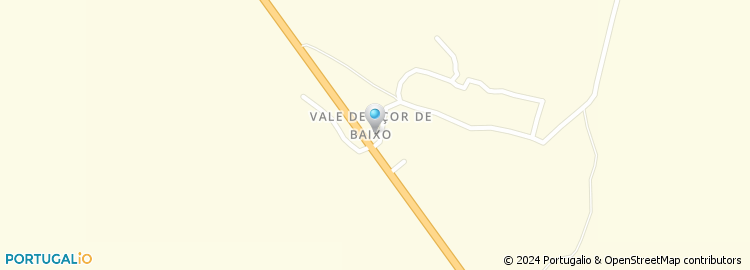 Mapa de Vale Açor de Baixo