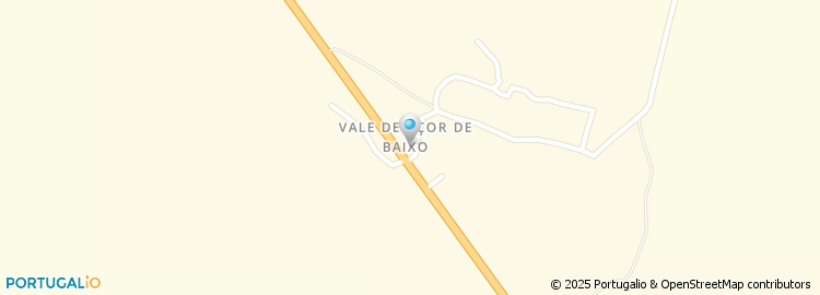 Mapa de Vale Açor de Baixo