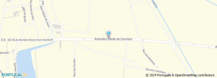 Mapa de Avenida da Cidade de Coimbra
