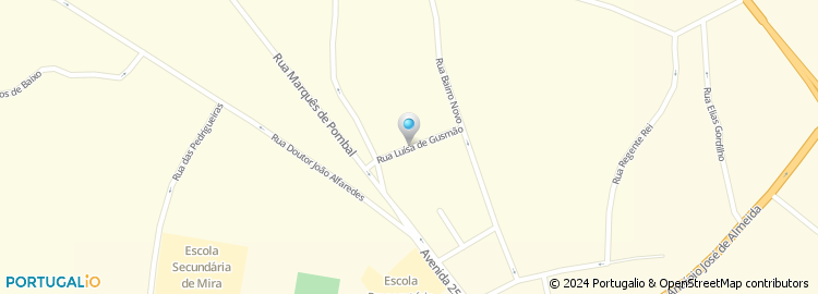 Mapa de Rua Luisa de Gusmão
