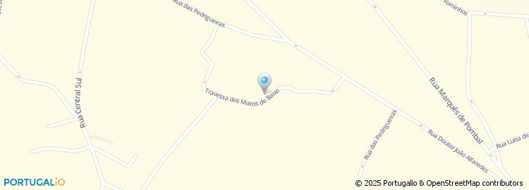 Mapa de Travessa dos Matos de Baixo
