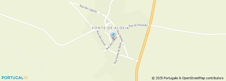 Mapa de Rua da Fonte dos Canos