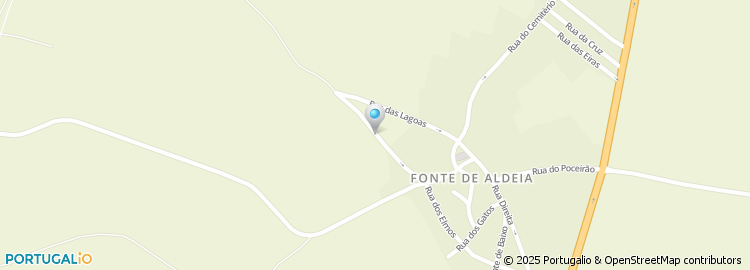 Mapa de Rua da Fonte dos Carvalhos