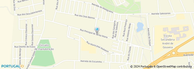 Mapa de Mme - Mercado Municipal de Evora SA