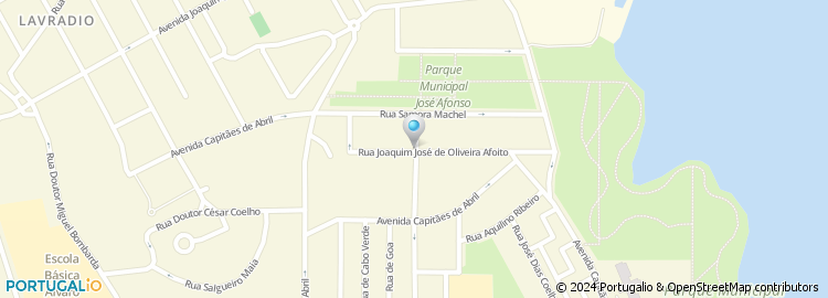 Mapa de Rua Joaquim José de Oliveira Afoito