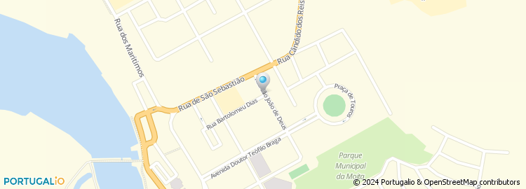 Mapa de Rua de São João de Deus