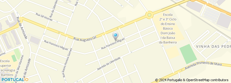Mapa de Rua Francisco Miguel